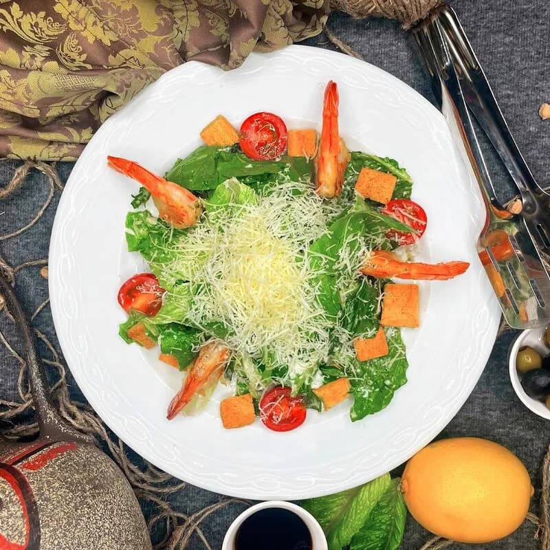 Цезарь с креветками