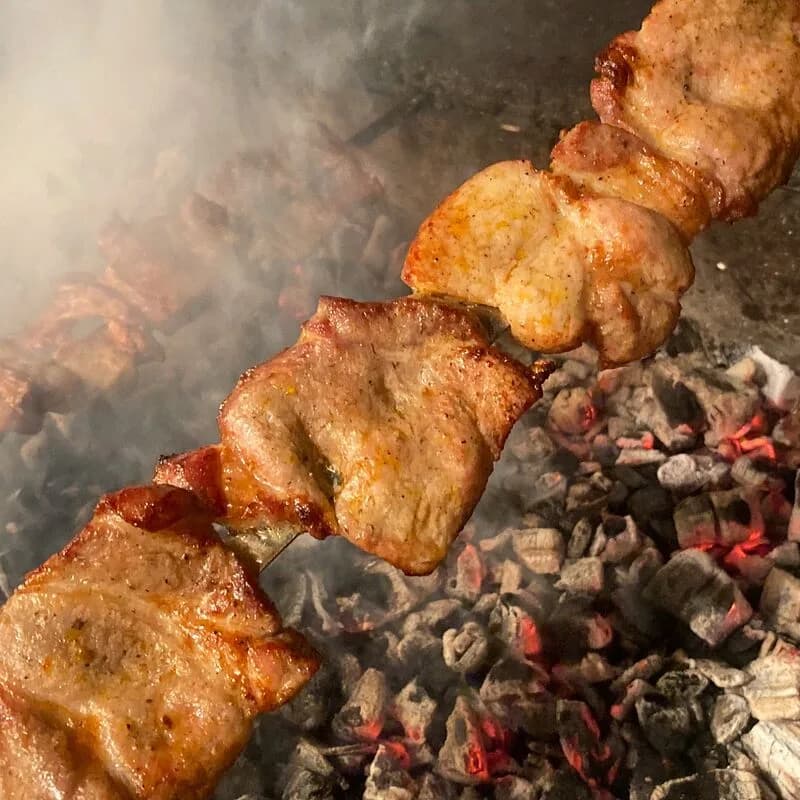 Шашлык из свиной шеи