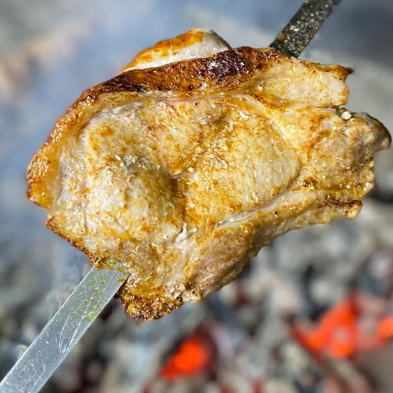 Шашлык из свиной корейки