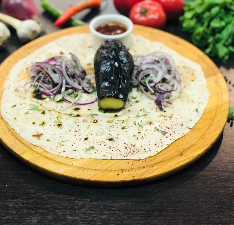 Шашлык из баклажанов
