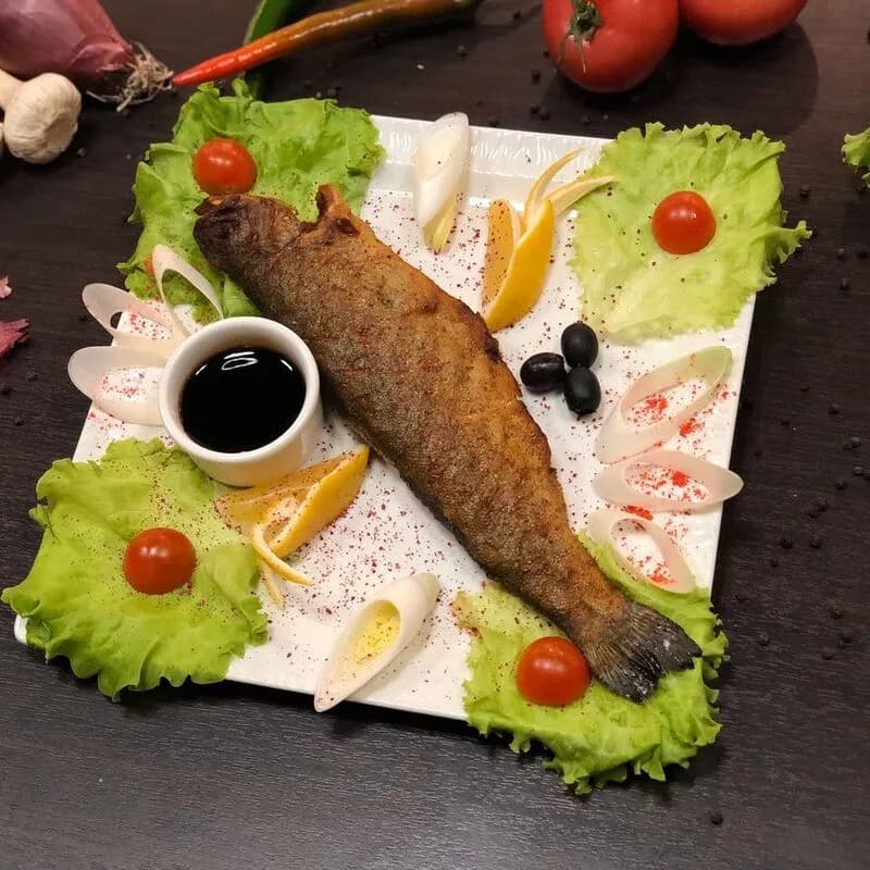 Сибас на углях
